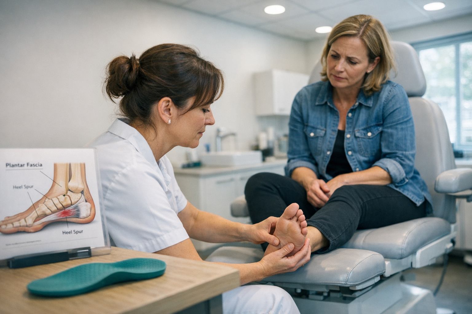 Podotherapeut behandelt hielspoor in Alkmaar