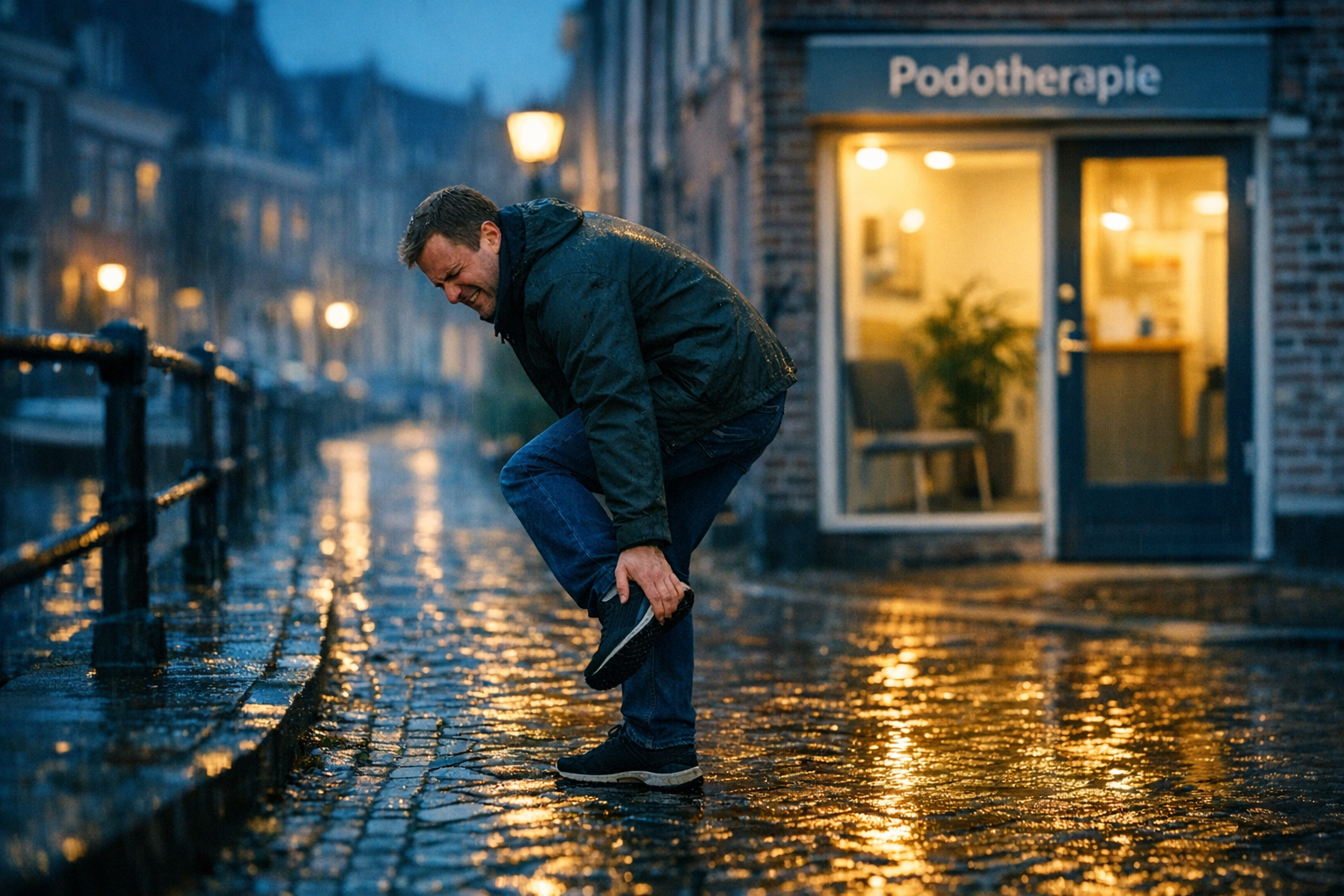 Onderzoek peesplaatontsteking door podotherapeut