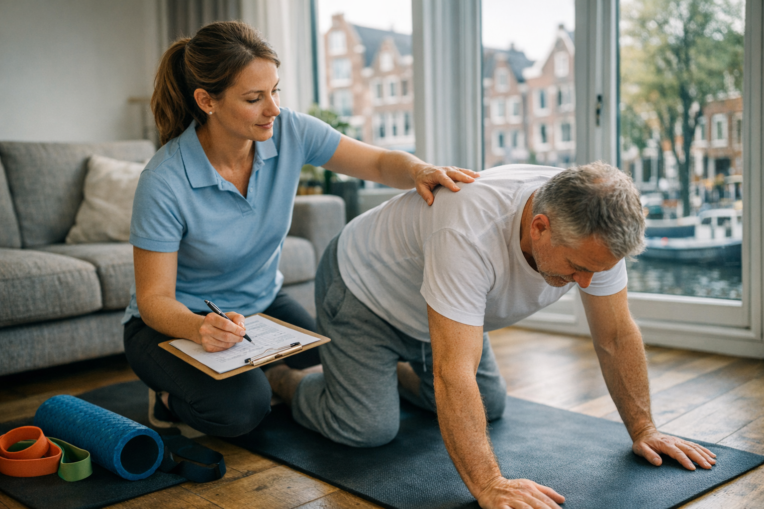 Fysiotherapeut behandeling aan huis in Amsterdam West