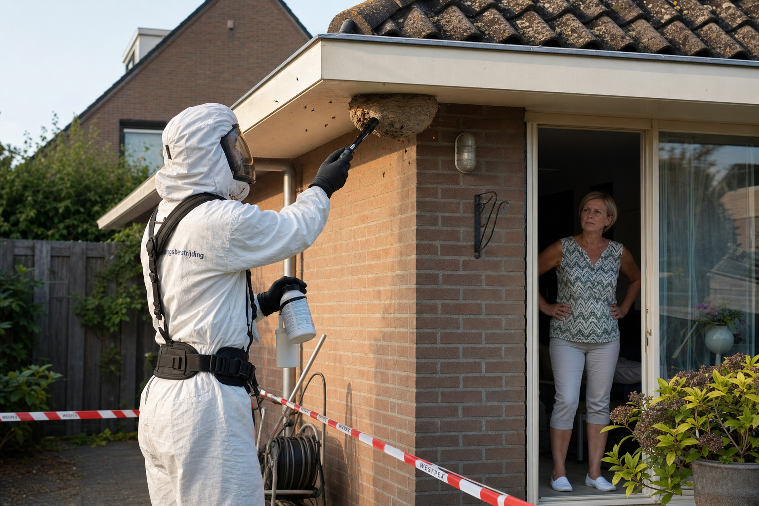 Wespennest verwijderen